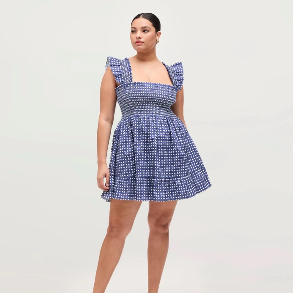 Hill House Elizabeth Nap Dress Blue Basketweave